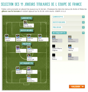 Ma Compo pour France-Roumanie